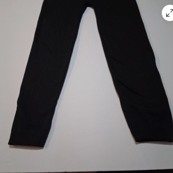 Spark Black Leggings 1X-2X Thick Waistband Ankle Length RN144700 Slimming C28 - Picture 2 of 8